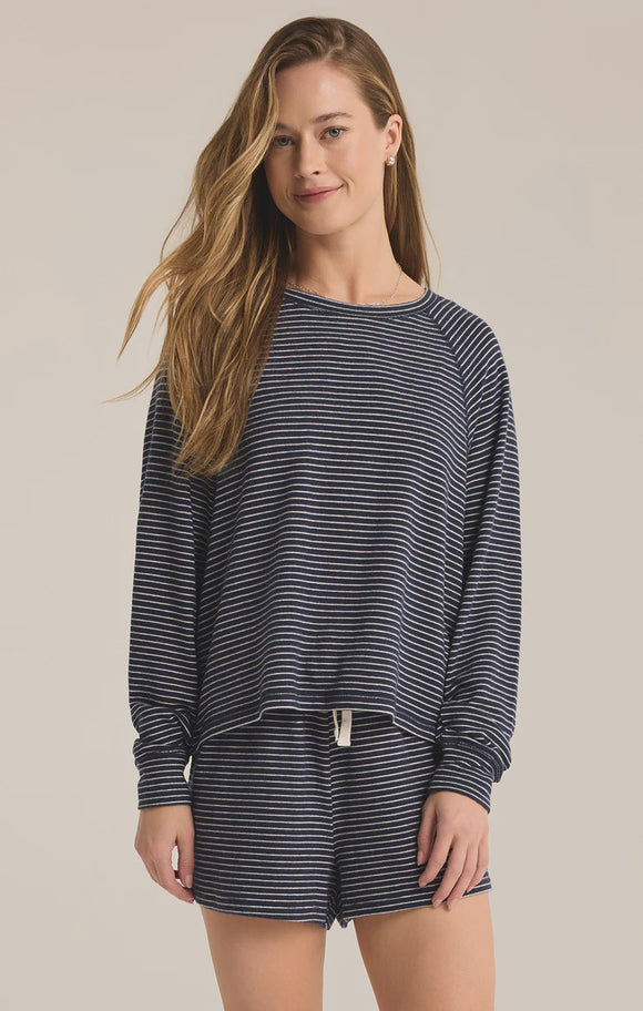 Z Supply Staying in Stripe Long Sleeve Top