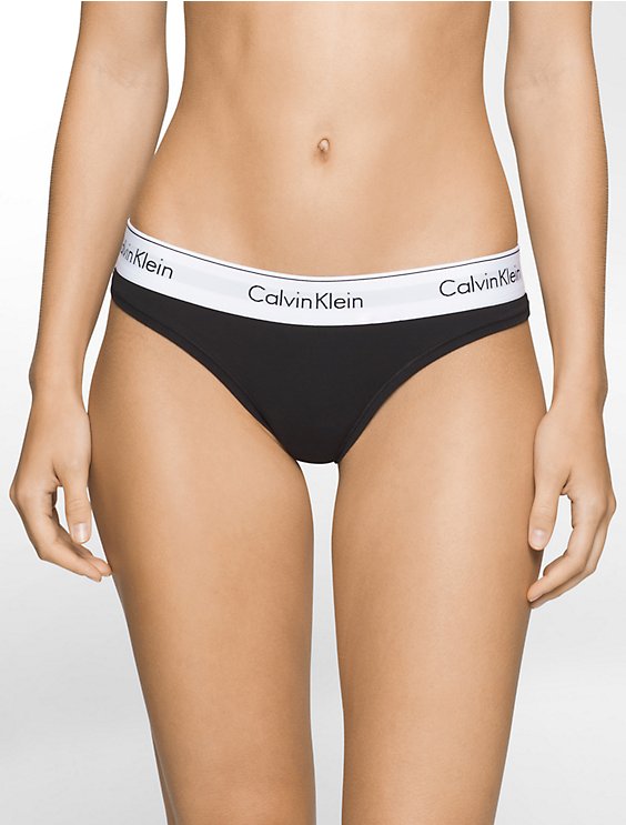 Calvin Klein Modern Cotton Thong Panties F3786 – Underwire Bra