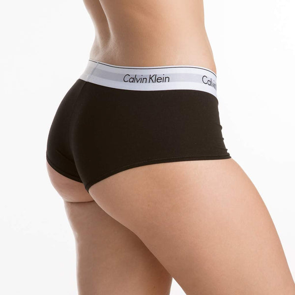 Calvin Klein Women's XS-XL Modern Cotton Thong Panty, Black, Medium
